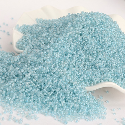 1000 τμχ/παρτίδα 2mm Διαφανή Εσωτερικά Χρώματα Τσέχικα Γυάλινες Χάντρες Κρυστάλλινα Σπόροι Στρογγυλές Τρύπες Χάντρες για DIY κοσμήματα που κατασκευάζουν χειροποίητα DIY