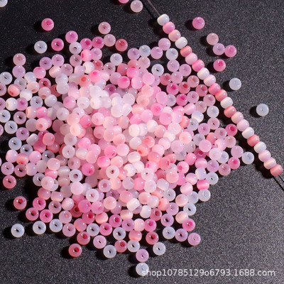 Szuper 4 mm-es macskaszem Jade jégüveg rizsgyöngyök barkácsolás kézzel készített gyöngyös karkötők fülbevalók szőtt ékszerek anyagok