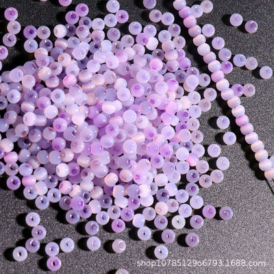 Szuper 4 mm-es macskaszem Jade jégüveg rizsgyöngyök barkácsolás kézzel készített gyöngyös karkötők fülbevalók szőtt ékszerek anyagok