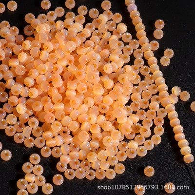 Szuper 4 mm-es macskaszem Jade jégüveg rizsgyöngyök barkácsolás kézzel készített gyöngyös karkötők fülbevalók szőtt ékszerek anyagok