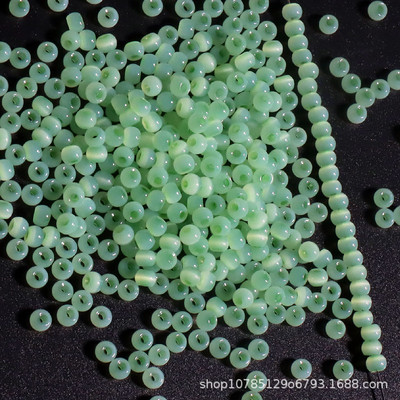 Szuper 4 mm-es macskaszem Jade jégüveg rizsgyöngyök barkácsolás kézzel készített gyöngyös karkötők fülbevalók szőtt ékszerek anyagok
