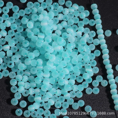 Szuper 4 mm-es macskaszem Jade jégüveg rizsgyöngyök barkácsolás kézzel készített gyöngyös karkötők fülbevalók szőtt ékszerek anyagok