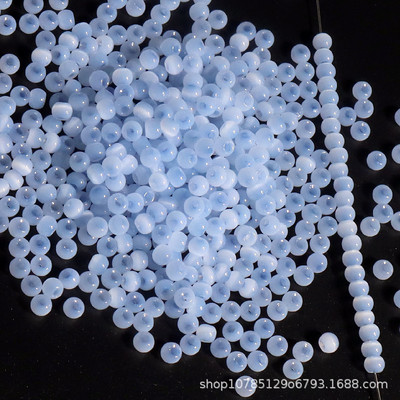 Szuper 4 mm-es macskaszem Jade jégüveg rizsgyöngyök barkácsolás kézzel készített gyöngyös karkötők fülbevalók szőtt ékszerek anyagok