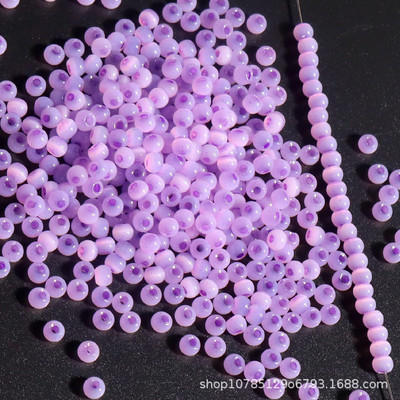 Szuper 4 mm-es macskaszem Jade jégüveg rizsgyöngyök barkácsolás kézzel készített gyöngyös karkötők fülbevalók szőtt ékszerek anyagok