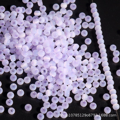 Szuper 4 mm-es macskaszem Jade jégüveg rizsgyöngyök barkácsolás kézzel készített gyöngyös karkötők fülbevalók szőtt ékszerek anyagok