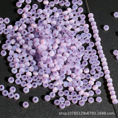 Szuper 4 mm-es macskaszem Jade jégüveg rizsgyöngyök barkácsolás kézzel készített gyöngyös karkötők fülbevalók szőtt ékszerek anyagok