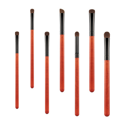 RANCAI Set de pensule cosmetice pentru machiaj pentru ochi 7 buc Perie pentru fard de pleoape din păr de ponei pentru amestecarea sprâncenelor Crema de gene Kit de corector Frumusețe