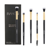 RANCAI 5Pcs Μαύρα πινέλα μακιγιάζ Σετ μαλακά συνθετικά μαλλιά για σκιές ματιών Βούρτσα βλεφαρίδων για τα φρύδια Μακιγιάζ Κιτ καλλυντικών εργαλείων ομορφιάς
