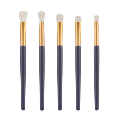 RANCAI meigipintslite komplekt 5 tk Sinine läikiv matt jumestuskosmeetika ilutööriistade komplekt lauvärv kulmude ripsmete esiletõstja pintsel
