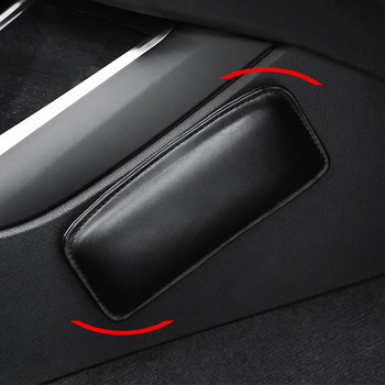 2022 Кожена наколенка за автомобилен интериор Възглавница Възглавница Мемори пяна Подложка за крака Поддръжка на бедрата Автомобилни аксесоари за Benz BMW Audi VW