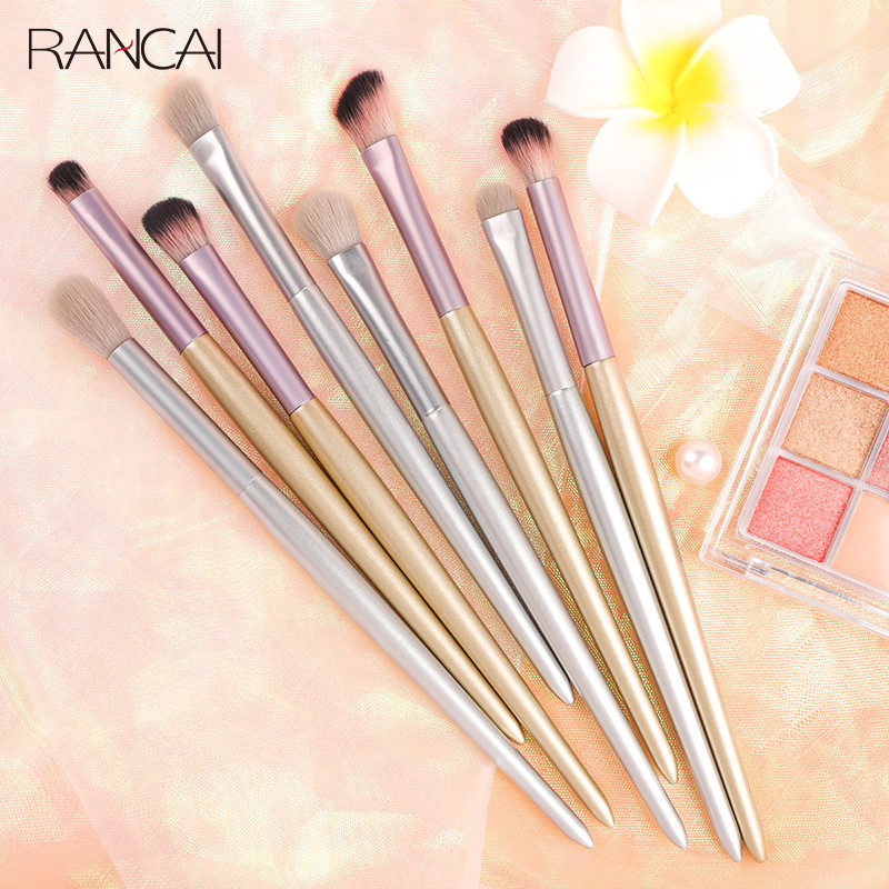 RANCAI 4 tk. silmameigipintslite komplekt lauvärvipintsliga, kulmukontuuriga silmapliiatsiga naistele, kosmeetikatoodete segamise detailidega meigitööriistad