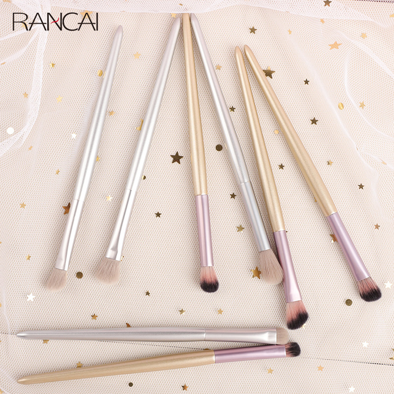RANCAI 4 tk. silmameigipintslite komplekt lauvärvipintsliga, kulmukontuuriga silmapliiatsiga naistele, kosmeetikatoodete segamise detailidega meigitööriistad
