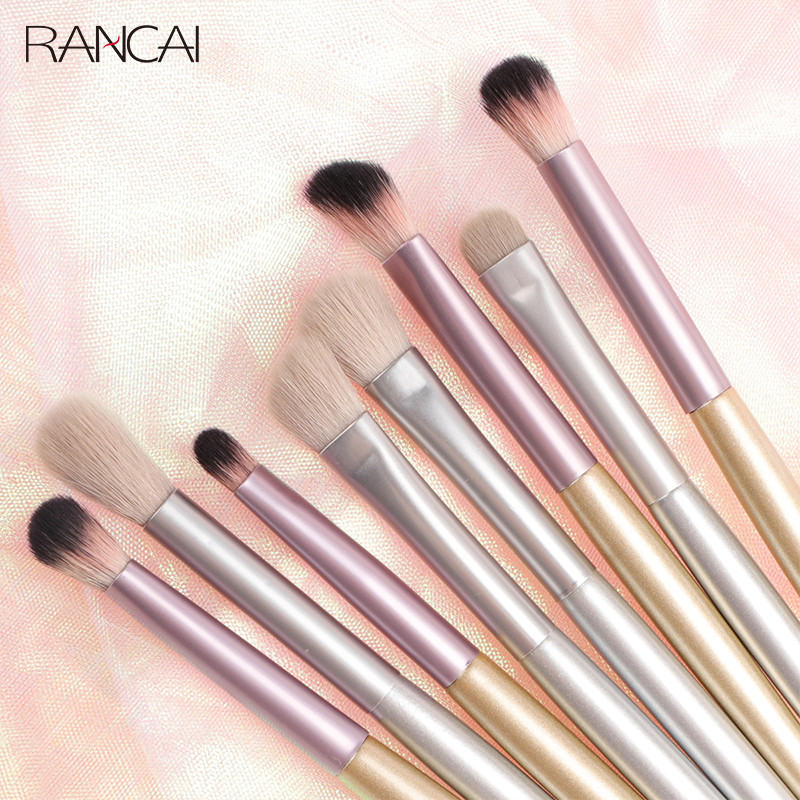 RANCAI 4 tk. silmameigipintslite komplekt lauvärvipintsliga, kulmukontuuriga silmapliiatsiga naistele, kosmeetikatoodete segamise detailidega meigitööriistad