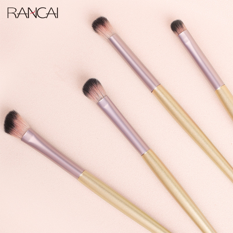 RANCAI 4 tk. silmameigipintslite komplekt lauvärvipintsliga, kulmukontuuriga silmapliiatsiga naistele, kosmeetikatoodete segamise detailidega meigitööriistad