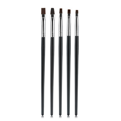 5 tk küünte kunsti pintsli muster fototeraapia akrüül UV geel pikendus kattekiht Maalimine pliiats DIY maniküüri tarvikud tööriist