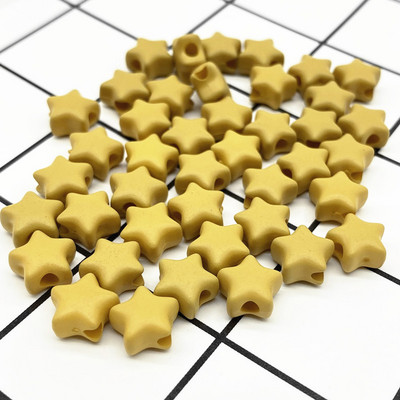 50 τμχ Αστέρες 9mm για Κοσμήματα Κατασκευή DIY Βραχιόλια Κολιέ Μενταγιόν Αξεσουάρ #ZZ04