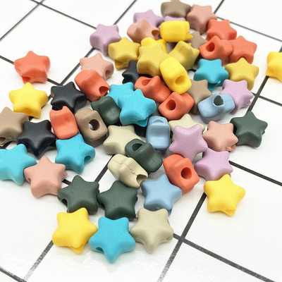 50 τμχ Αστέρες 9mm για Κοσμήματα Κατασκευή DIY Βραχιόλια Κολιέ Μενταγιόν Αξεσουάρ #ZZ04