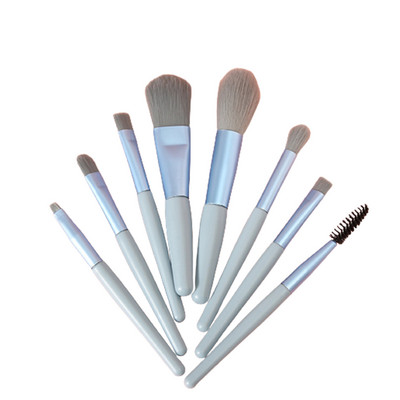 8 τμχ Μαλακά χνουδωτά πινέλα καλλυντικών σετ Σετ πινέλων μακιγιάζ με τσάντα αποθήκευσης PVC Δώρο για τα γενέθλια του Αγίου Βαλεντίνου Ημέρα της Γυναίκας EIG88