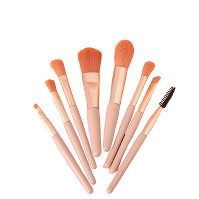 8 τμχ Μαλακά χνουδωτά πινέλα καλλυντικών σετ Σετ πινέλων μακιγιάζ με τσάντα αποθήκευσης PVC Δώρο για τα γενέθλια του Αγίου Βαλεντίνου Ημέρα της Γυναίκας EIG88