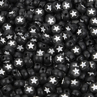 7x4mm 100 τμχ Αστείες ακρυλικές χάντρες Smiley Στρογγυλές χάντρες έκφρασης προσώπου για κοσμήματα που κατασκευάζουν DIY Αξεσουάρ κολιέ βραχιολιών