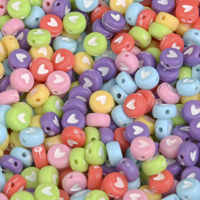 7x4mm 100 τμχ Αστείες ακρυλικές χάντρες Smiley Στρογγυλές χάντρες έκφρασης προσώπου για κοσμήματα που κατασκευάζουν DIY Αξεσουάρ κολιέ βραχιολιών