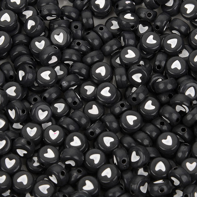 7x4mm 100 τμχ Αστείες ακρυλικές χάντρες Smiley Στρογγυλές χάντρες έκφρασης προσώπου για κοσμήματα που κατασκευάζουν DIY Αξεσουάρ κολιέ βραχιολιών