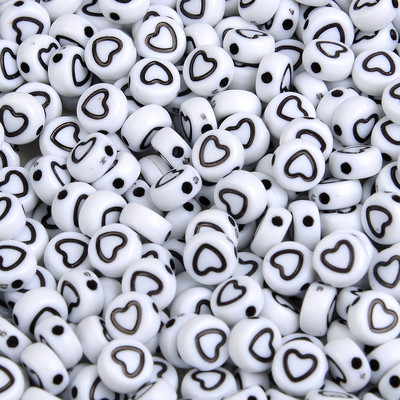 7x4mm 100 τμχ Αστείες ακρυλικές χάντρες Smiley Στρογγυλές χάντρες έκφρασης προσώπου για κοσμήματα που κατασκευάζουν DIY Αξεσουάρ κολιέ βραχιολιών