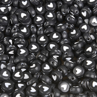 7x4mm 100 τμχ Αστείες ακρυλικές χάντρες Smiley Στρογγυλές χάντρες έκφρασης προσώπου για κοσμήματα που κατασκευάζουν DIY Αξεσουάρ κολιέ βραχιολιών