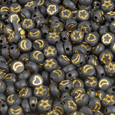 7x4mm 100 τμχ Αστείες ακρυλικές χάντρες Smiley Στρογγυλές χάντρες έκφρασης προσώπου για κοσμήματα που κατασκευάζουν DIY Αξεσουάρ κολιέ βραχιολιών