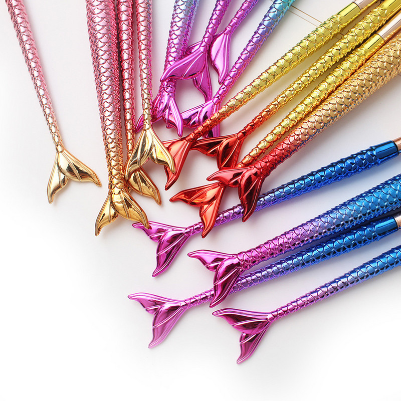 Νέα Hot 4 τμχ/σετ Super Soft Mermaid Brushes Makeup Facial Brush Soft Skin Friendly Smooth Touch Brushes for Makeup Grooming Tool