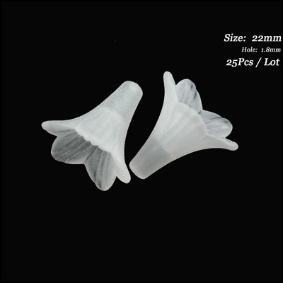 Mood Uued akrüülist võlusid jäätunud plastikust sarv lumehelves täht ristik Retro vahehelmed otsakatted valged