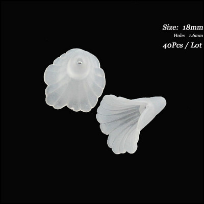 Mood Uued akrüülist võlusid jäätunud plastikust sarv lumehelves täht ristik Retro vahehelmed otsakatted valged