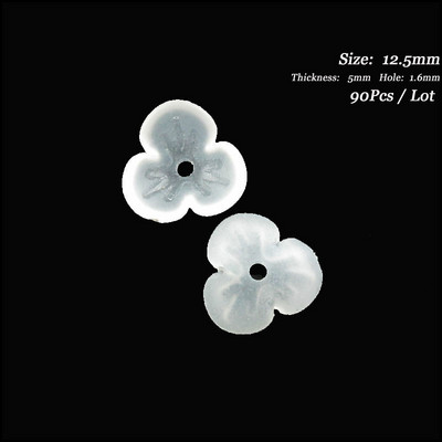 Mood Uued akrüülist võlusid jäätunud plastikust sarv lumehelves täht ristik Retro vahehelmed otsakatted valged