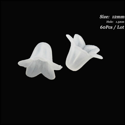 Mood Uued akrüülist võlusid jäätunud plastikust sarv lumehelves täht ristik Retro vahehelmed otsakatted valged