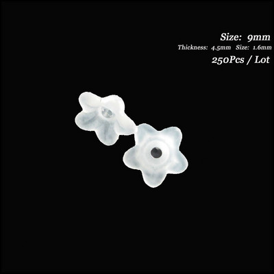 Mood Uued akrüülist võlusid jäätunud plastikust sarv lumehelves täht ristik Retro vahehelmed otsakatted valged