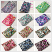 3-12mm segasuurus 1150tk Pärlvalge/ABS sirge auguga ümmargused imitatsioonplastist pärlid näputööks ja ehete valmistamiseks