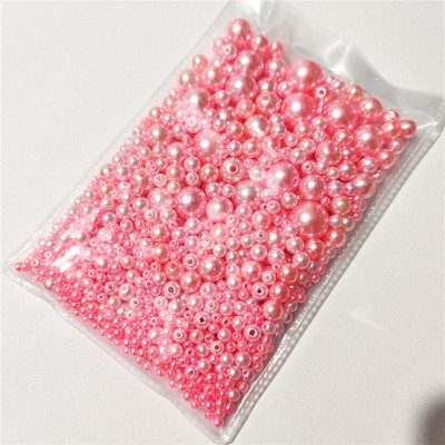 3-12mm segasuurus 1150tk Pärlvalge/ABS sirge auguga ümmargused imitatsioonplastist pärlid näputööks ja ehete valmistamiseks