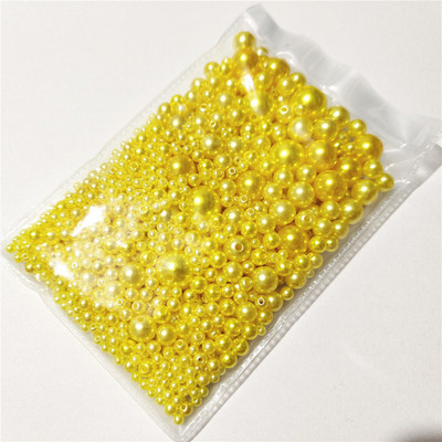 3-12mm segasuurus 1150tk Pärlvalge/ABS sirge auguga ümmargused imitatsioonplastist pärlid näputööks ja ehete valmistamiseks