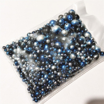 3-12mm segasuurus 1150tk Pärlvalge/ABS sirge auguga ümmargused imitatsioonplastist pärlid näputööks ja ehete valmistamiseks