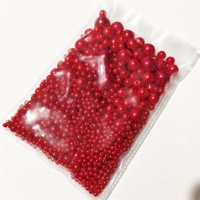 3-12mm segasuurus 1150tk Pärlvalge/ABS sirge auguga ümmargused imitatsioonplastist pärlid näputööks ja ehete valmistamiseks