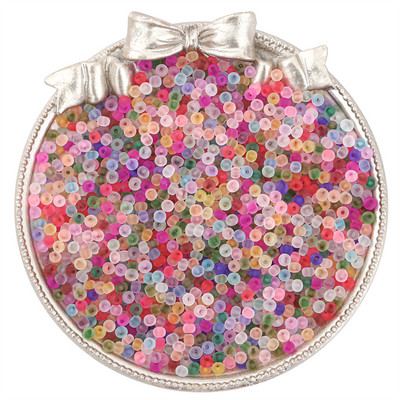 220 tk 3mm 8/O ühtse suurusega matt jäätunud läbipaistev klaasist seemnehelmed ehete valmistamiseks DIY käsitöö kõrvarõngas käevõru kaelakee