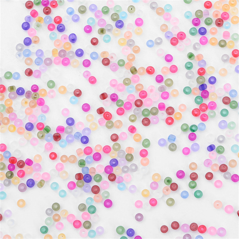 220 tk 3mm 8/O ühtse suurusega matt jäätunud läbipaistev klaasist seemnehelmed ehete valmistamiseks DIY käsitöö kõrvarõngas käevõru kaelakee