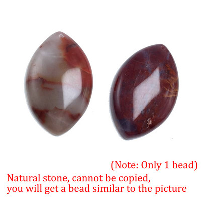 Természetes kő lila Zöld kék fekete Csíkos Achátok Gyöngyök Marquise Cabochons Kő medál 28x45mm Ékszerkészítéshez