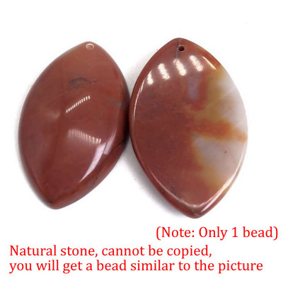 Természetes kő lila Zöld kék fekete Csíkos Achátok Gyöngyök Marquise Cabochons Kő medál 28x45mm Ékszerkészítéshez