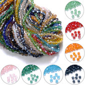 iYOE 2/3/4/6mm kristallvahehelmed Rhombus AB läbipaistvad helmed käevõru kaelakee valmistamiseks DIY näputöö käsitöö kodusisustus