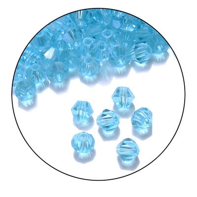 iYOE 2/3/4/6mm kristallvahehelmed Rhombus AB läbipaistvad helmed käevõru kaelakee valmistamiseks DIY näputöö käsitöö kodusisustus