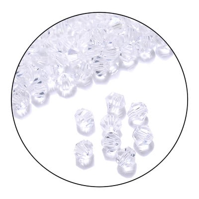 iYOE 2/3/4/6mm kristallvahehelmed Rhombus AB läbipaistvad helmed käevõru kaelakee valmistamiseks DIY näputöö käsitöö kodusisustus