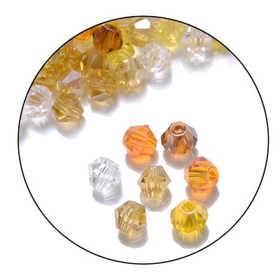 iYOE 2/3/4/6mm kristallvahehelmed Rhombus AB läbipaistvad helmed käevõru kaelakee valmistamiseks DIY näputöö käsitöö kodusisustus