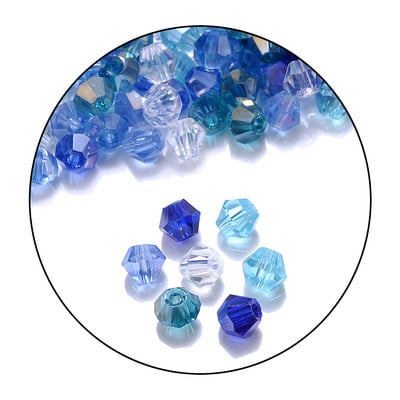 iYOE 2/3/4/6mm kristallvahehelmed Rhombus AB läbipaistvad helmed käevõru kaelakee valmistamiseks DIY näputöö käsitöö kodusisustus