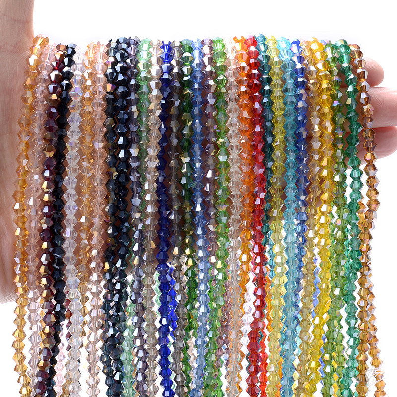 iYOE 2/3/4/6mm kristallvahehelmed Rhombus AB läbipaistvad helmed käevõru kaelakee valmistamiseks DIY näputöö käsitöö kodusisustus